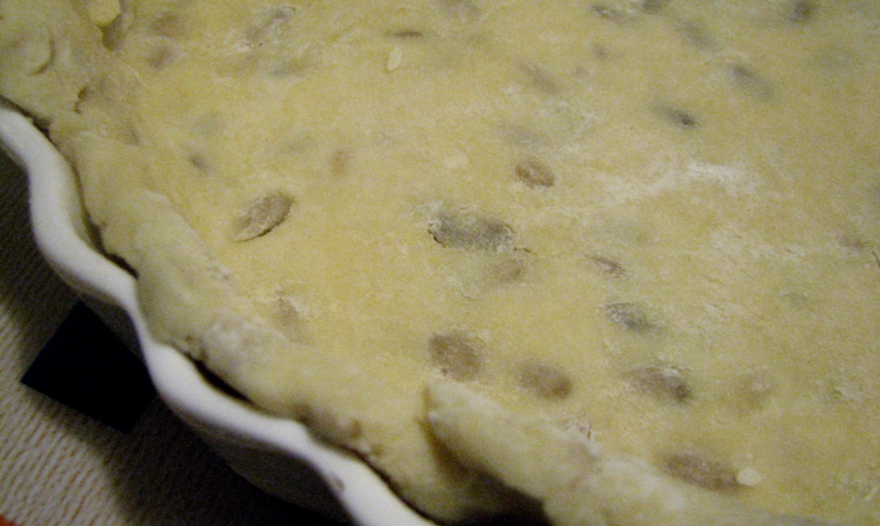 Пирог с тыквой и голубым сыром