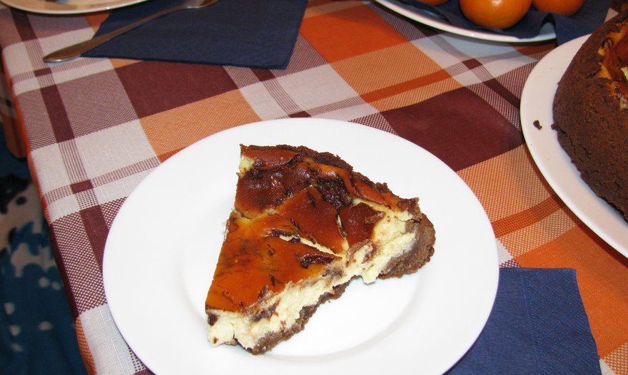 чизкейк ванильно-шоколадный