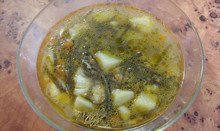 Суп из морской капусты