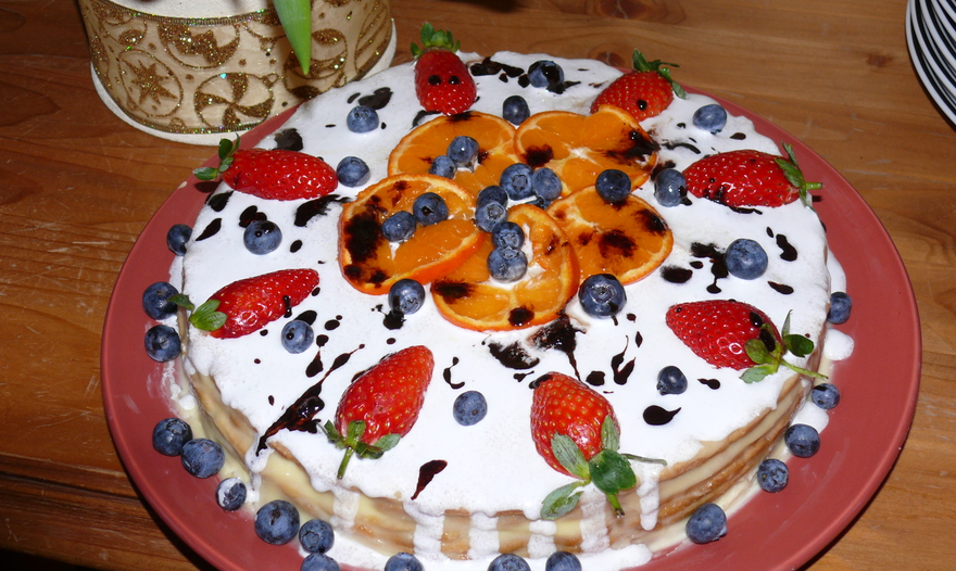 Бабушкин творожный наполеон