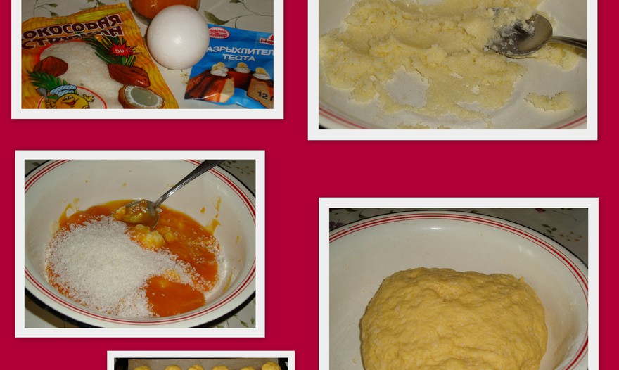 Тыквенное печенье с кокосом