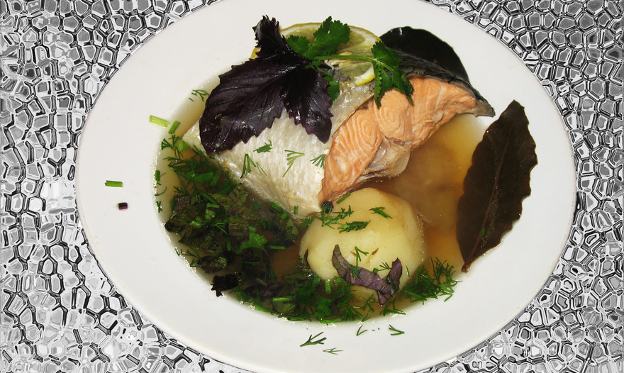 Уха из семги