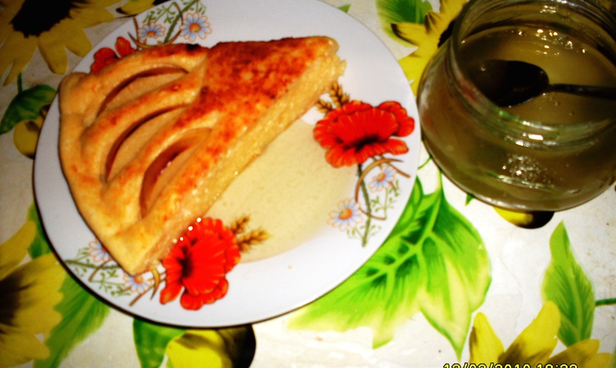 Творожная запеканка с яблоками