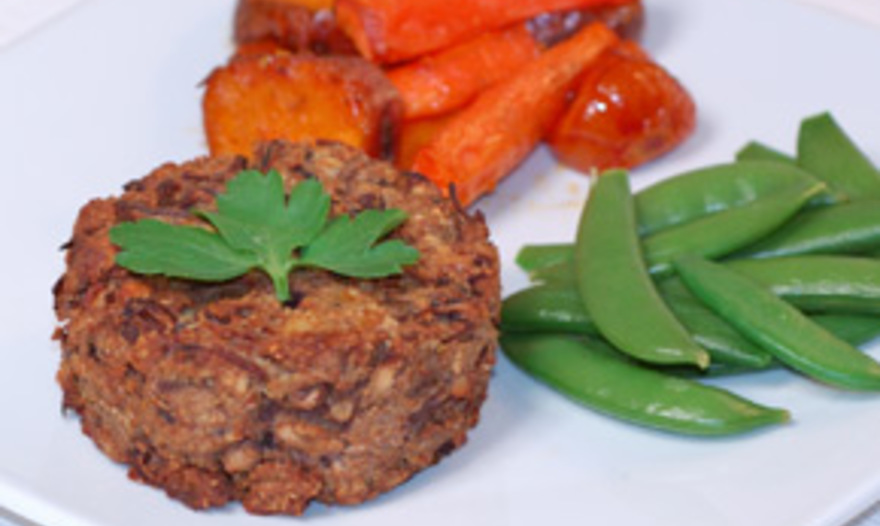 Котлетки из чечевицы с грибами