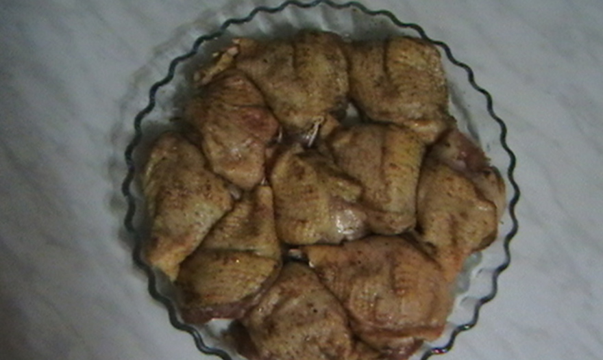 Куриные ножки с ананасом