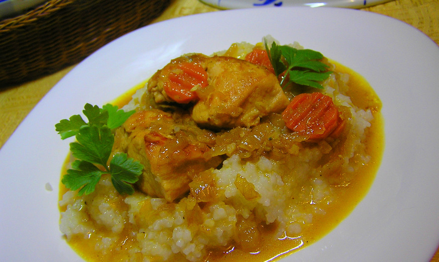 Куриные грудки в цитрусово-медовом соусе