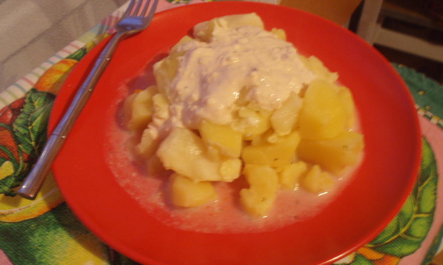 Картофель на молоке