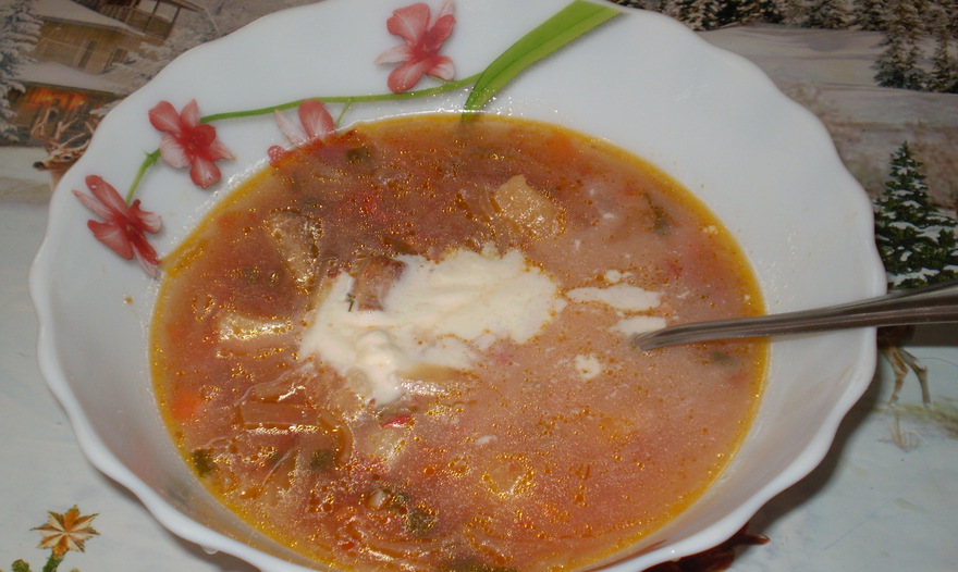 Борщ "Фирменный, старинный, славянский"