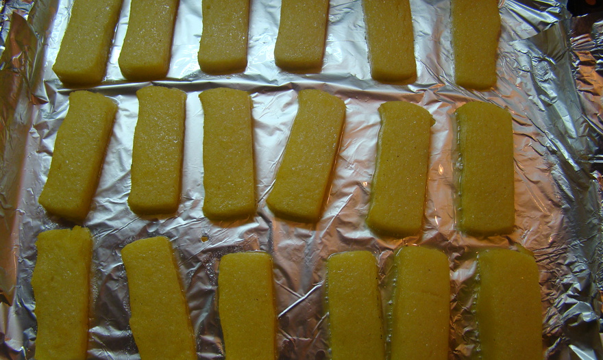 Грибное рагу с полентой