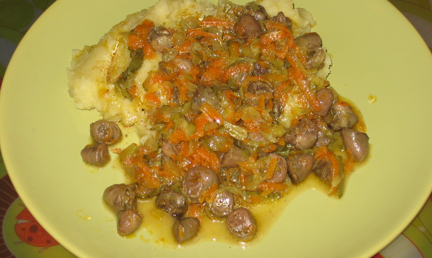 Куриные сердечки 