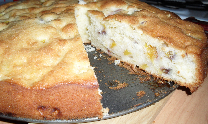 Кекс с грушами