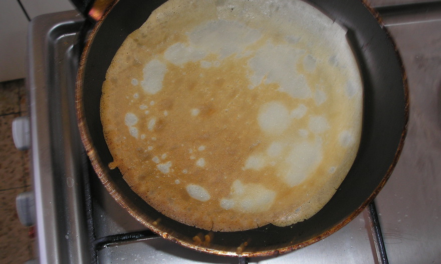 Блинчики  с  мясом