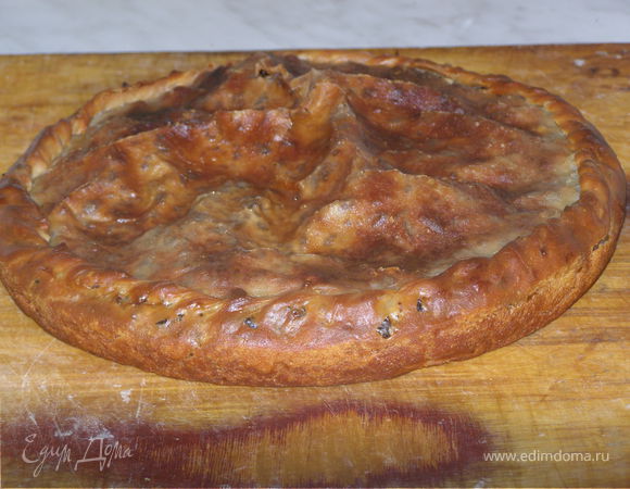Слоёный кобете с печенью и легкими
