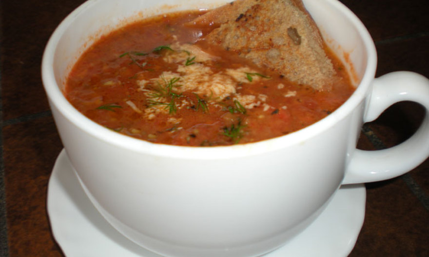 "Уютный" осенний супчик из запечённых овощей