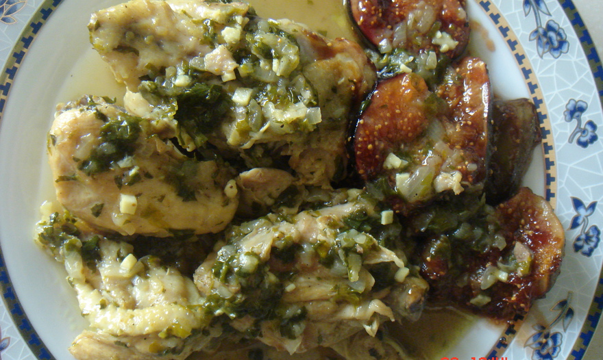 Цыпленок с инжиром