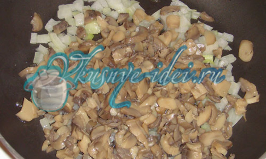 Рулетики из сыра с шампиньонами