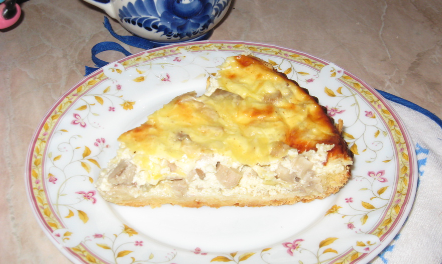 Пирог с грибами "Нежный"