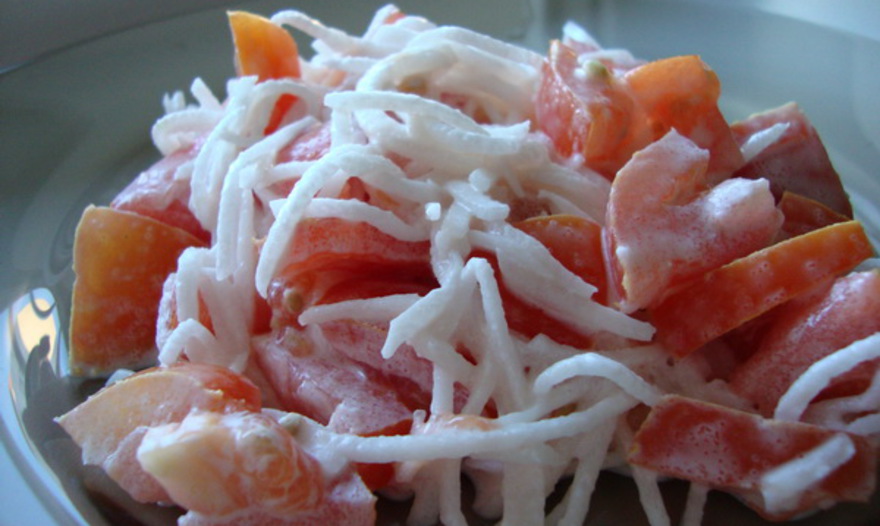 Салат с дайконом