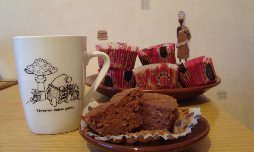 Шоколадно-апельсиновые кексы  