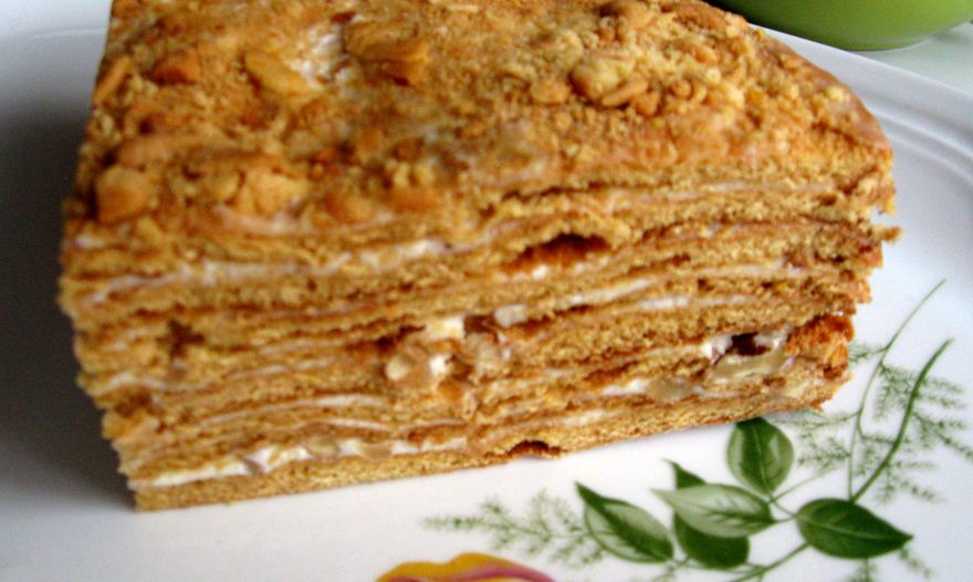 Мой медовик ко  дню рождения