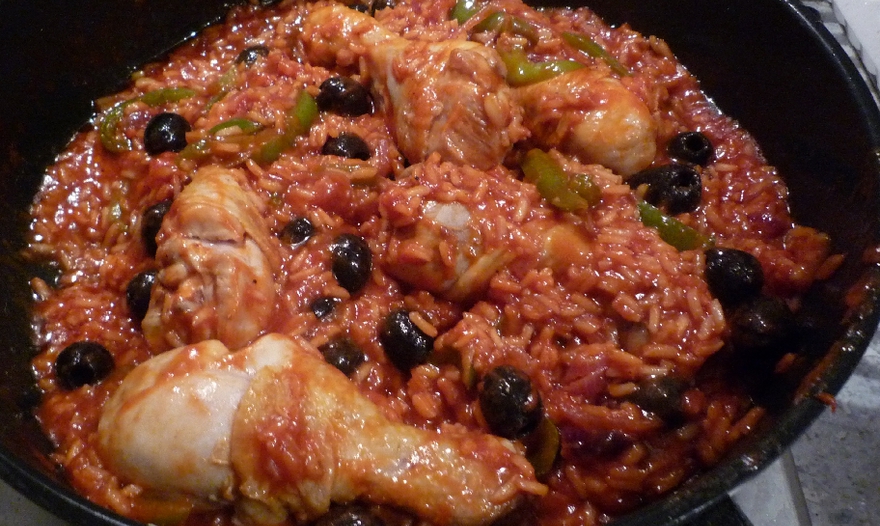 Курица с рисом по-испански