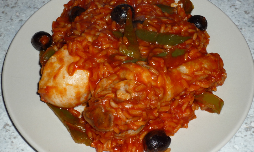 Курица с рисом по-испански