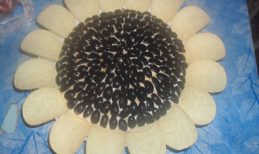 Салат " Авторский Подсолнух"