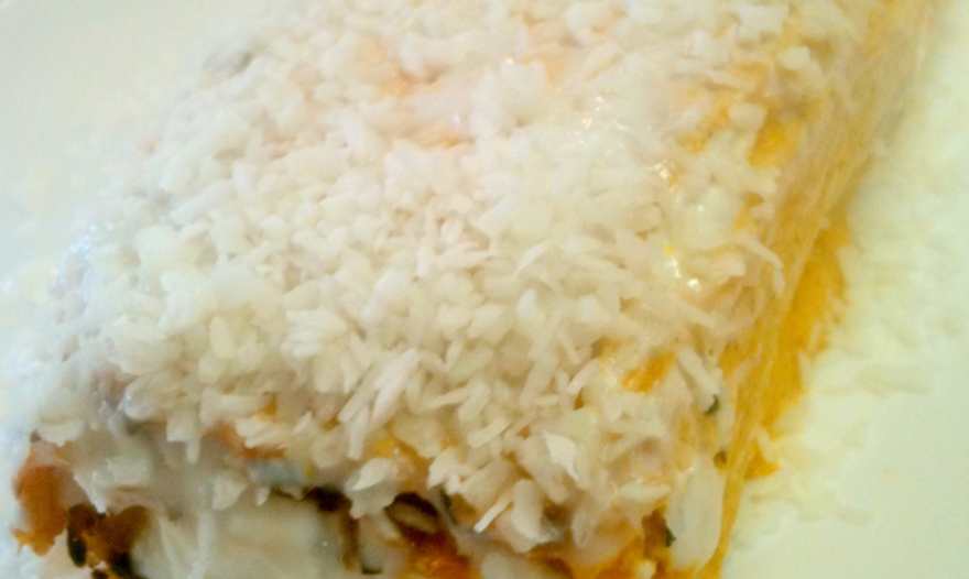 Морковно-творожный рулет 