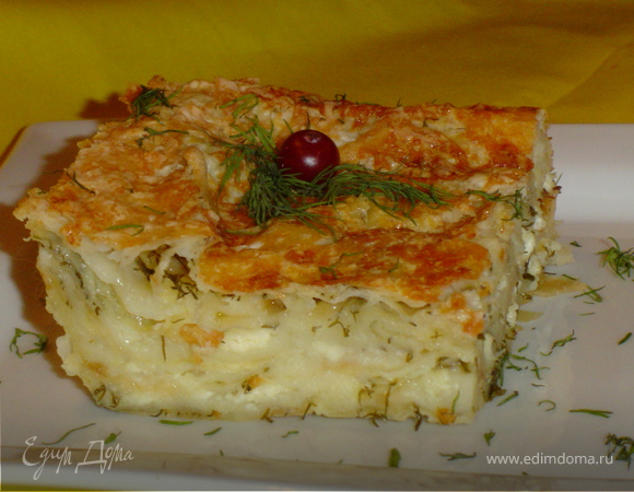 Пирог из лаваша с сыром и зеленью: классика жанра