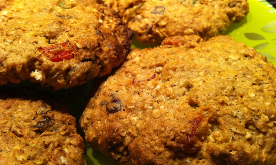 Шоколадно-вишневое овсяное печенье 