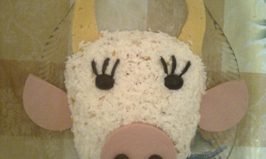 Салат "Бычок"