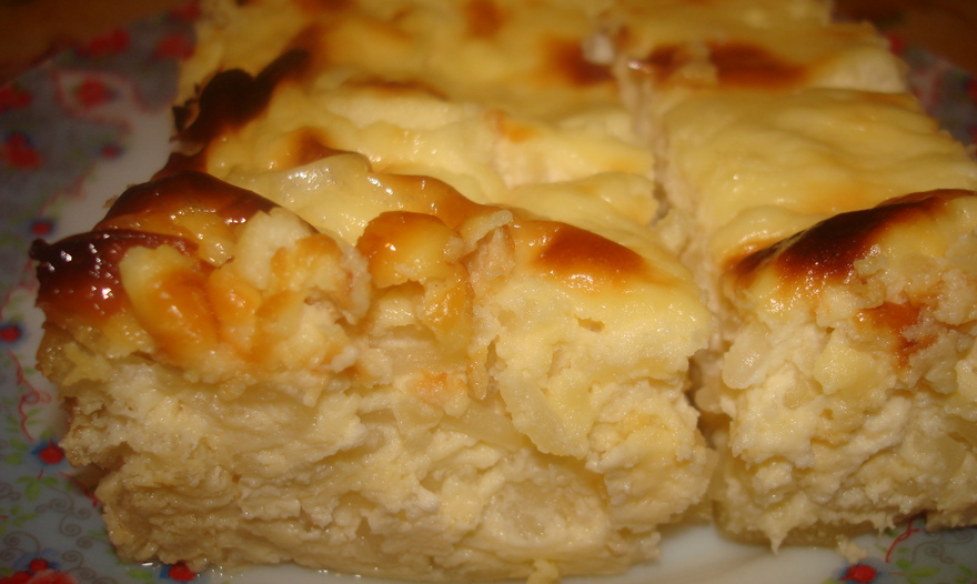 Запеканка творожно-рисовая с яблоком