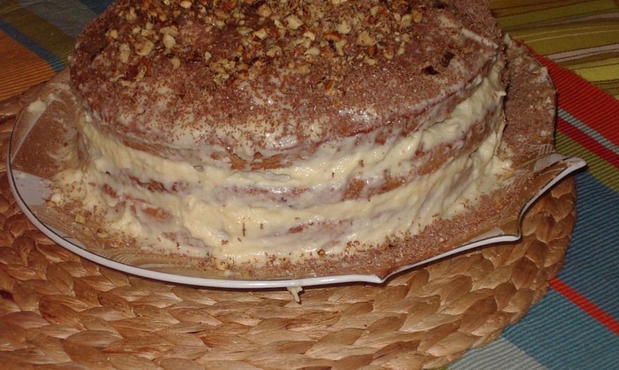 Шоколадный торт со сгущенкой