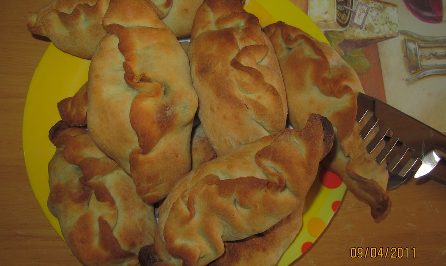 Постные пирожки с грибами.