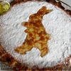 Рисовый торт “Пасхальный заяц”
