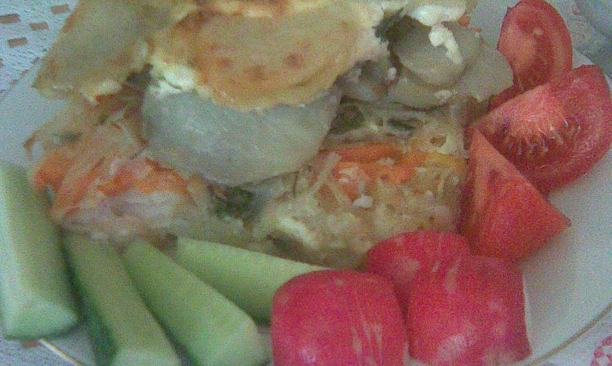 Рыба, запеченная с картошкой