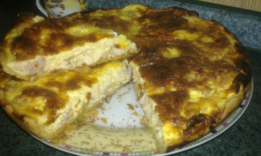 Киш "лорен" с курицей