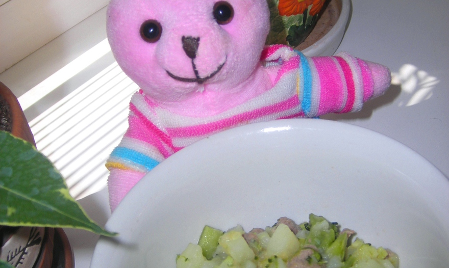 Овощное рагу с мясом, для масиков от года и старше...