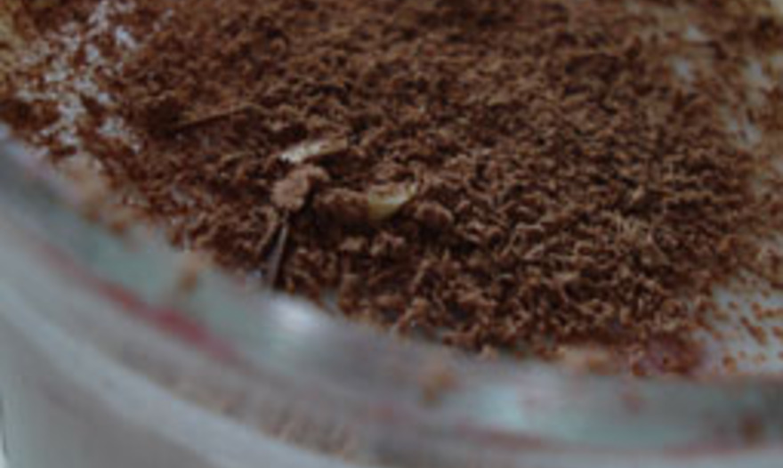 Ягодно-молочный десерт