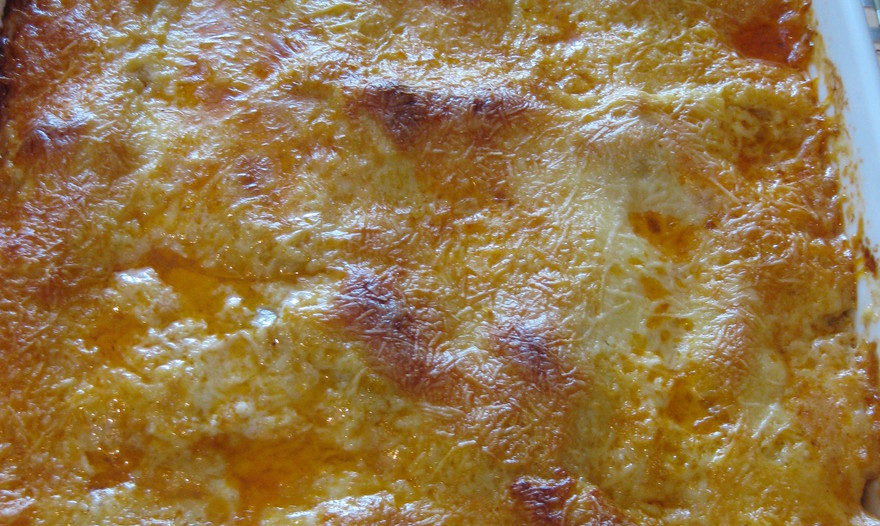 Лазанья с фаршем, овощами и грибами