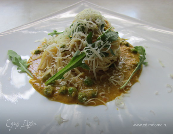 Спагетти с соусом из кабачков (обед в итальянском стиле № 2)