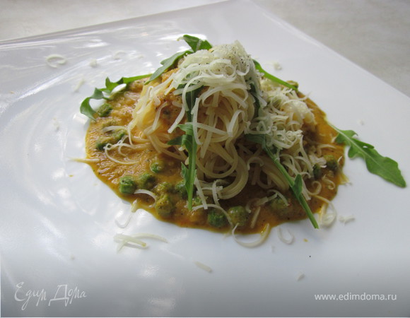 Спагетти с соусом из кабачков (обед в итальянском стиле № 2)