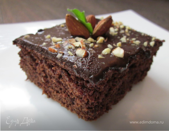 Шоколадный пирог с цукини "Три шоколада"