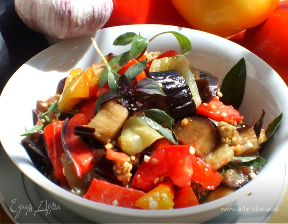 Баклажаны с перцем и помидорами – кулинарный рецепт