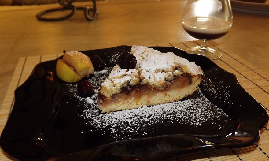 Грушевый пирог с шоколадом