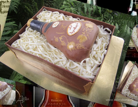 Торт " Коробка с коньяком"