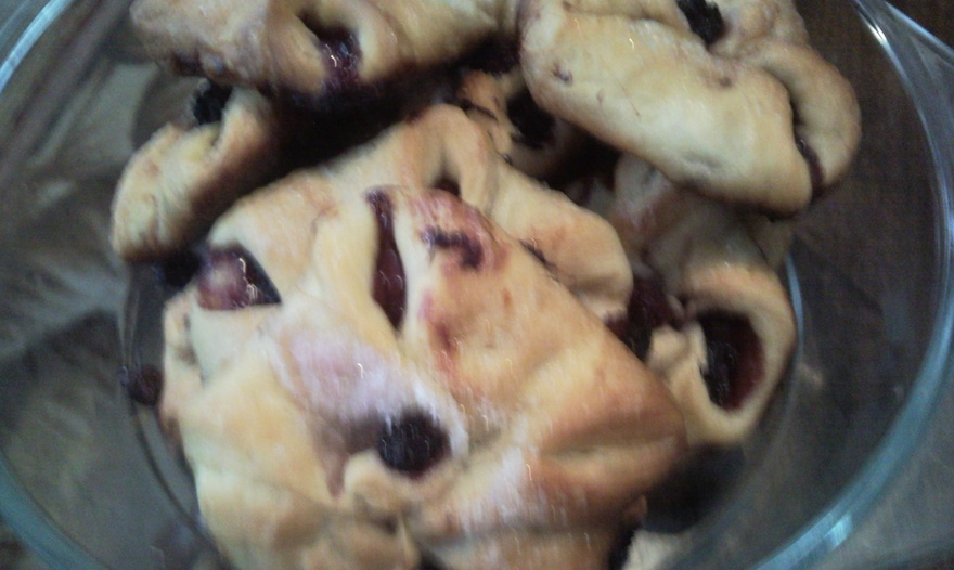 Конвертики с ежевикой