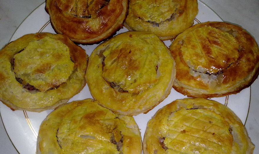 Слоеные тарталетки с вкуснющей начинкой! 