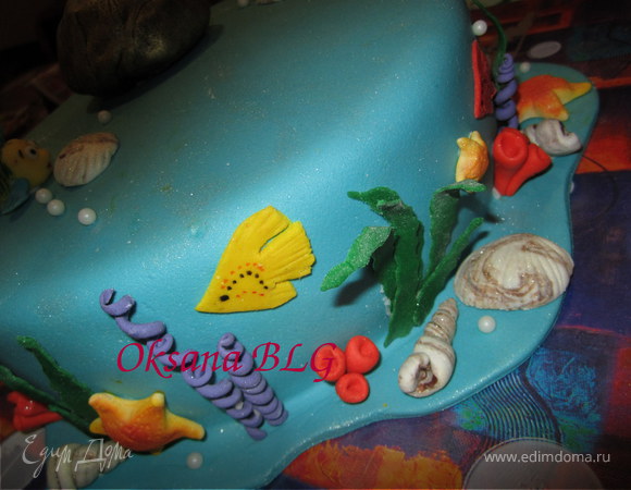Торт "Русалочка Ариэль". Сказка для наших деток.
