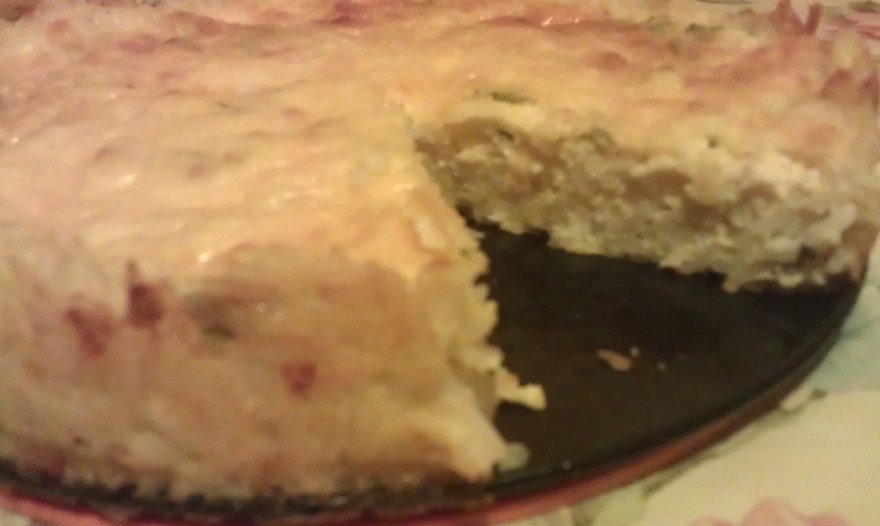 Рисовый пирог с творогом